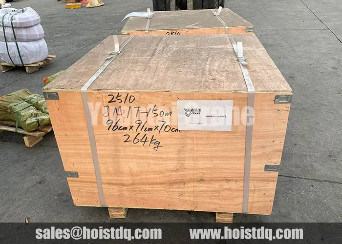 1 ton electric winch delivered to Pakistan