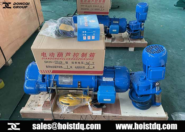 1 ton wire rope hoist for sale to Thailand