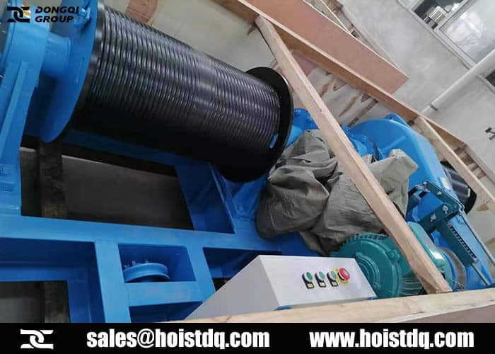 double drum electric winch for sale to Philippines