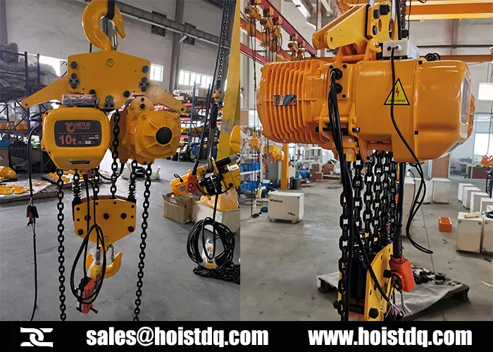 10 ton electric chain hoist for maldives construction sites