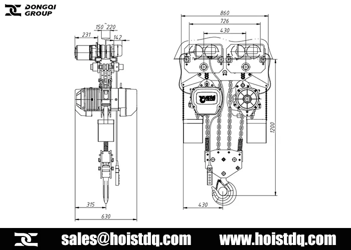 10 ton electric chain hoist for sale Philippines design drawing