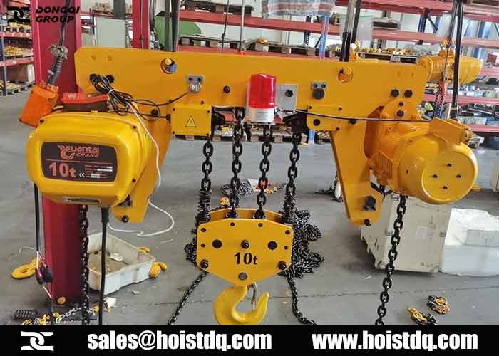 10 Ton Low Headroom Electric Chain Hoist for Sale to Hong Kong