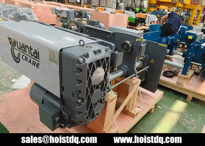 5 Ton & 10 Ton Low Headroom Hoist Solutions for US Machinery Workshop 7 10 ton low headroom hoist for American machinery workshop