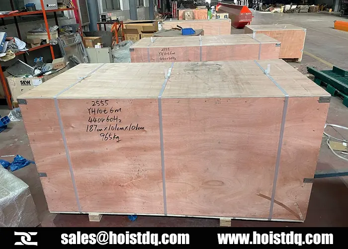 10 ton metallurgical hoists exported to mexico