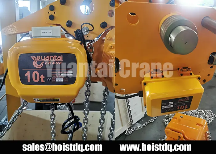 10 ton electric hoist with stainless steel chain Panama