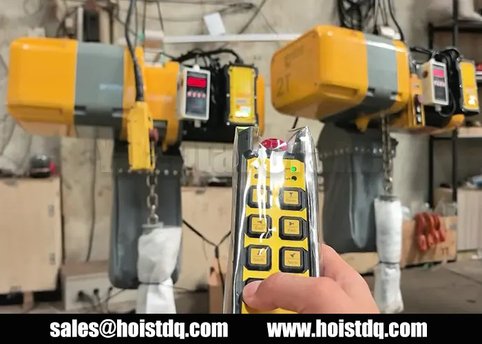 2 ton electric chain hoist factory test