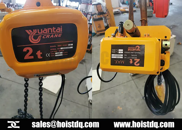 2 ton electric chain hoist for sale malaysia