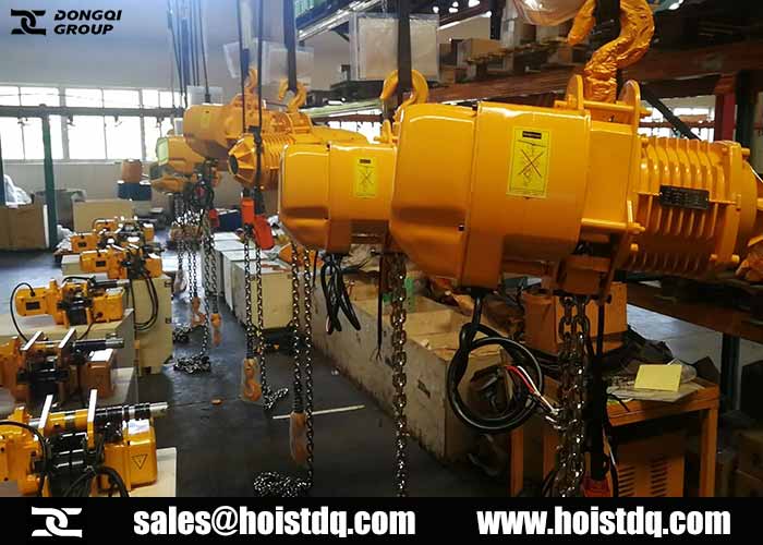 2 ton electric chain hoist exported to Morocco