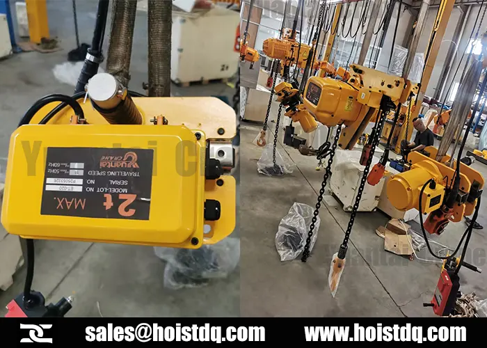 2 Ton Low Headroom Electric Chain Hoists for Sale to Australia 4 2 ton low headroom electric chain hoist for sale australia