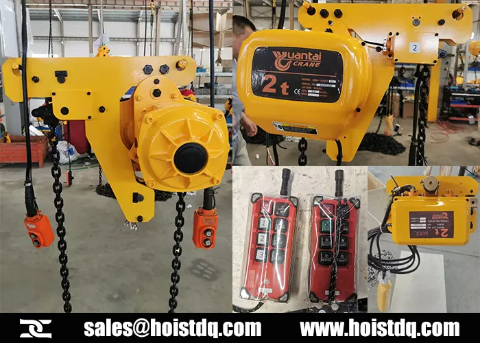 2 Ton Low Headroom Electric Chain Hoists for Sale to Australia 3 2 ton low headroom electric chain hoist to australia