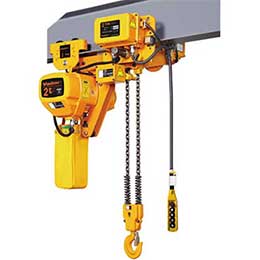 2 ton low headroom hoist, 2 chain falls