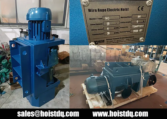 20 Ton Wire Rope Hoist for Precast Concrete Plant in Brazil 4 20 ton electric wire rope hoist Brazil