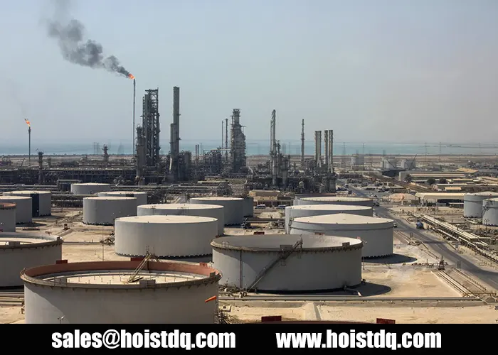 200kg explosion proof jib crane Saudi refinery