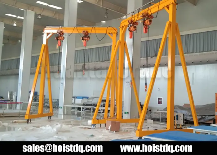 2t+2t Motorized Portable Gantry Cranes Delivered to Philippines 1 2 ton + 2 ton portable gantry crane Philippines