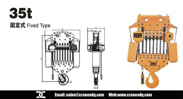 35 ton Hook mounted hoist