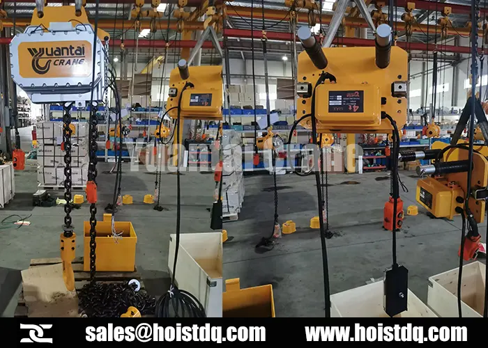 4 Ton European Electric Chain Hoists for Poland Maintenance Workshop