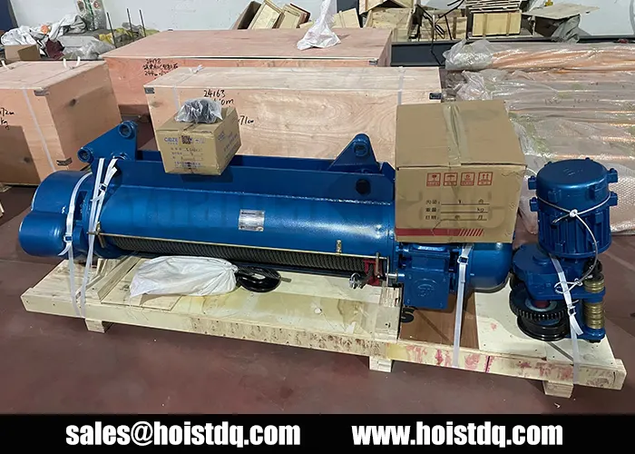 5 Ton Explosion-Proof Wire Rope Hoist for Indian Refinery 4 5 ton 24m explosion proof wire rope hoist in India