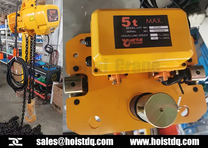 5 ton electric chain hoist peru