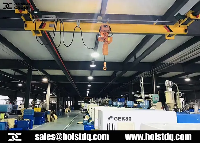5 ton electric chain hoist poland CNC workshop