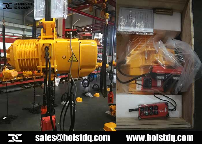 5 ton electric chain hoist to Cambodia