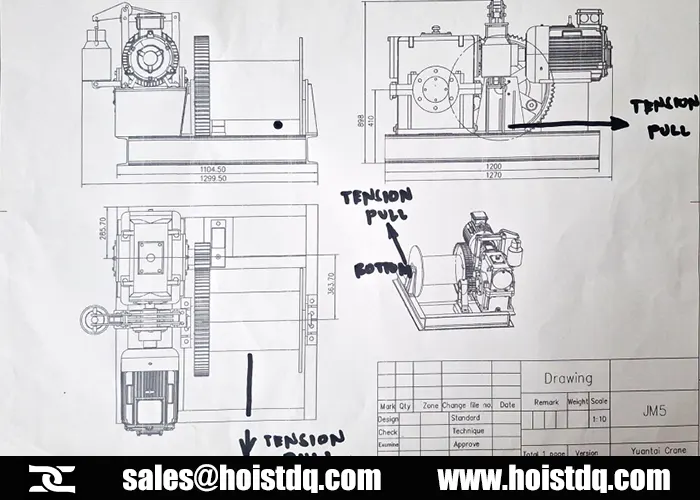 5 ton electric winch design for philippines