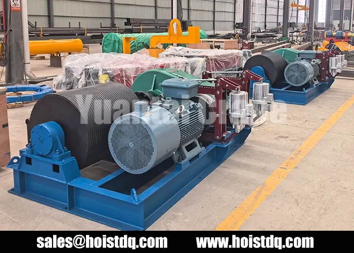 5 ton electric winch for India steel plant