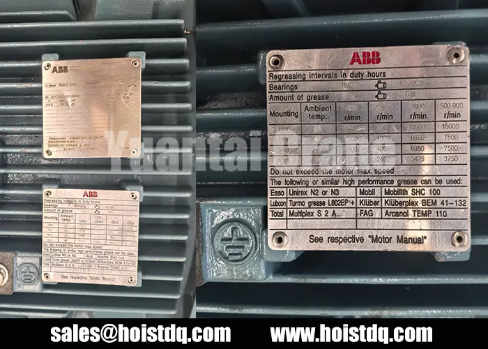 5 ton electric winch with ABB motor