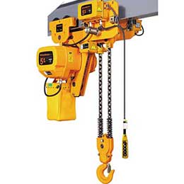 5 ton low headroom hoist, 2 chain falls