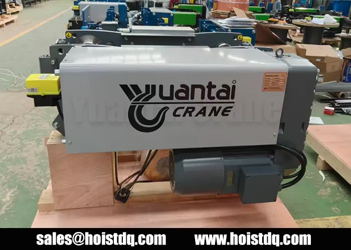 5 Ton & 10 Ton Low Headroom Hoist Solutions for US Machinery Workshop 6 5 ton low headroom hoist for American machinery workshop
