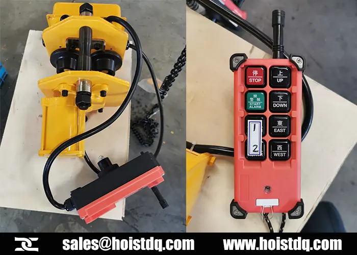 500kg electric chain hoist with remote control