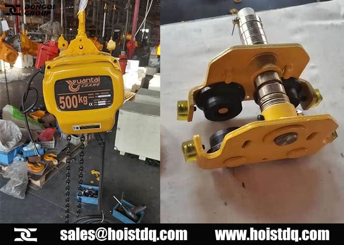 500kg double speed electric chain hoist to Australia