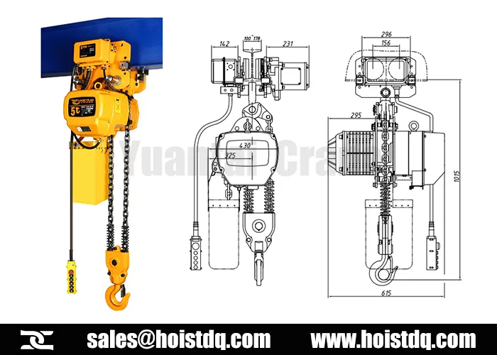 5t 6m electric chain hoist design peru