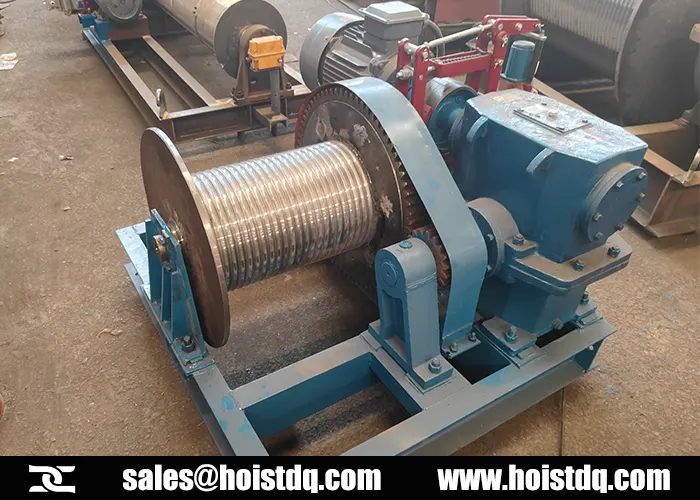 5 ton electric winch with grooved drum