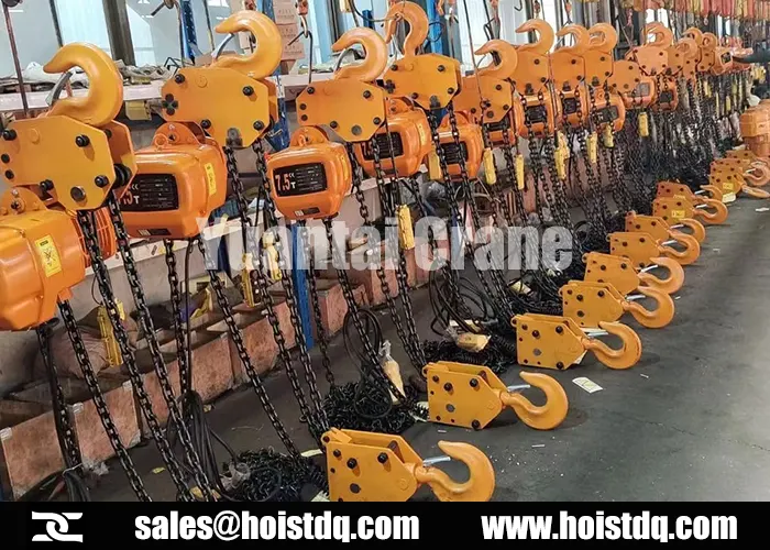 7.5 ton fixed electric chain hoist supplier philippines