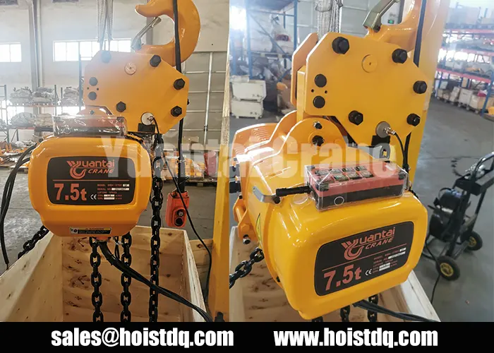 7.5 ton hook suspension electric chain hoist Singapore