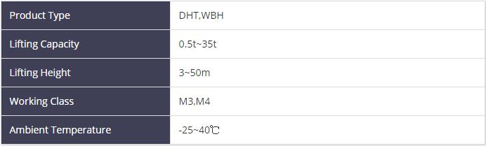 Electric chain hoist specifications