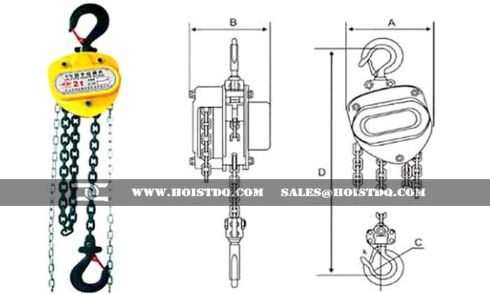 Explosion proof manual hoist