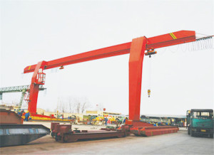 L type single girder gantry crane