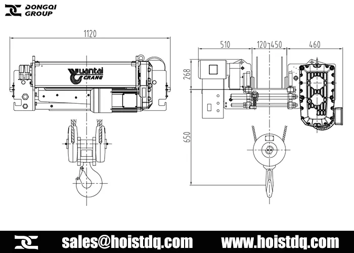 NR hoist 5 ton European hoist design drawing