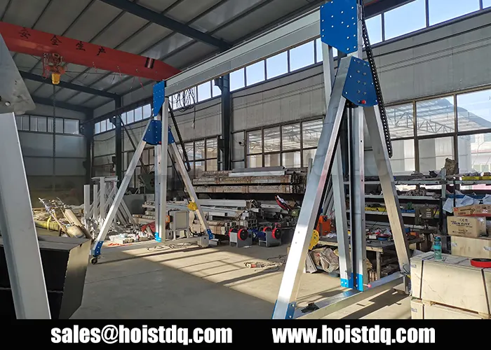 2 Ton Adjustable Aluminium Gantry Crane for Cleanroom in Netherlands 3 adjustable height aluminum gantry crane supplier
