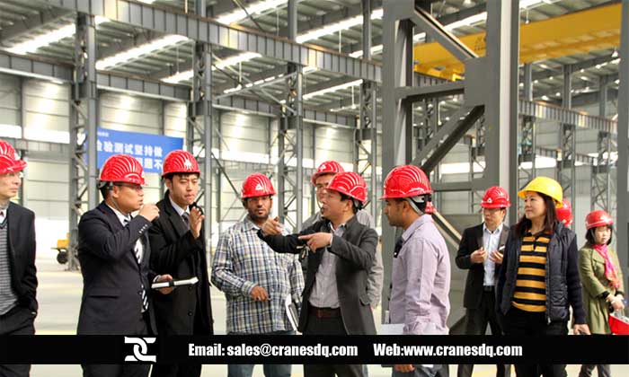 At gantry crane workshop with Saudi Arabia