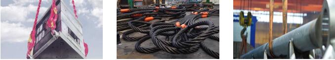 Crane components: Chain sling, wire rope sling, synthetic sling
