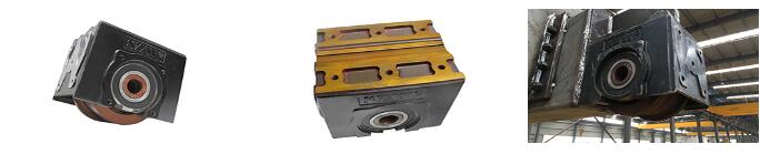 Crane components: crane wheel block