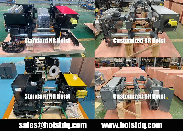 5 Ton & 10 Ton Low Headroom Hoist Solutions for US Machinery Workshop 3 customized low headroom wire rope hoist USA