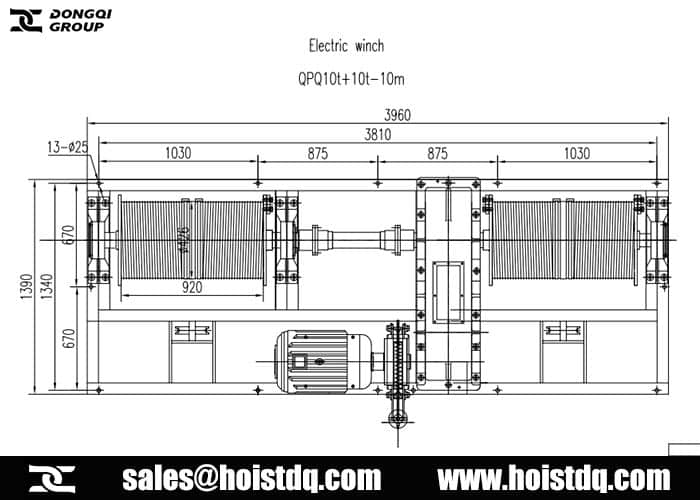 double drum winch for sale Philippines design drawing