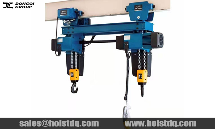 Double hook electric chain hoist for sale