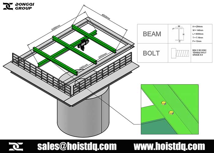 customer hoist design layout