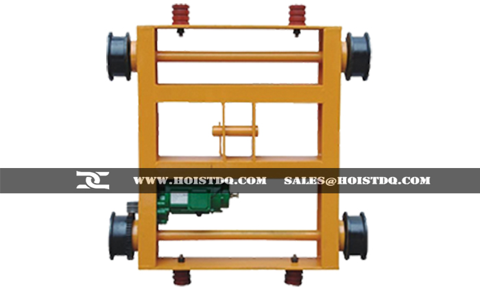 Double track power trolley