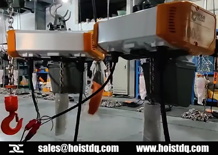 Synchronized Lifting with Dual 500kg Electric Chain Hoists to Mexico