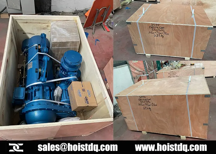 6 Units Dual Speed Explosion Proof Hoists for Pakistan Coal Mines 6 dual speed ex proof electric hoists exported to pakistan